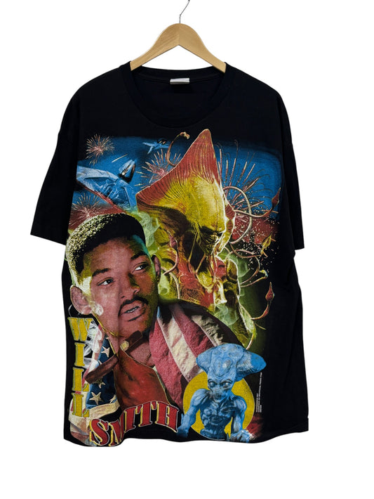 Will Smith Independence Day Backstock Modern AOP Parking Lot Tee Size XL