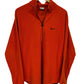 Vintage 90's Nike Orange Small Swoosh Logo Quarter Zip Sweater Size Medium