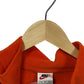 Vintage 90's Nike Orange Small Swoosh Logo Quarter Zip Sweater Size Medium