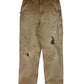 Vintage Carhartt Flannel Lined Distressed Carpenter Pants Size 31x32
