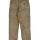 Vintage Carhartt Flannel Lined Distressed Carpenter Pants Size 31x32