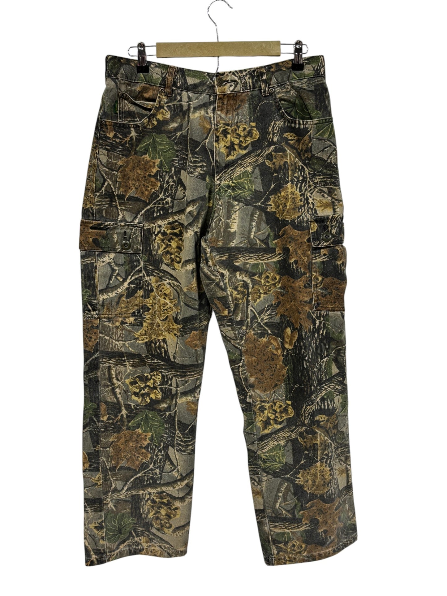 Vintage Cabela's Woodland Camo Hunting Pants Size 32x30
