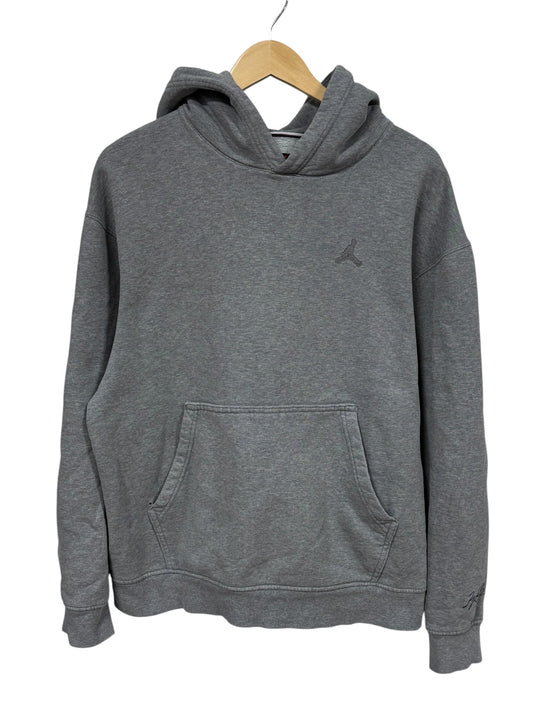 Jordan Jumpman Logo Grey Hoodie Size Large