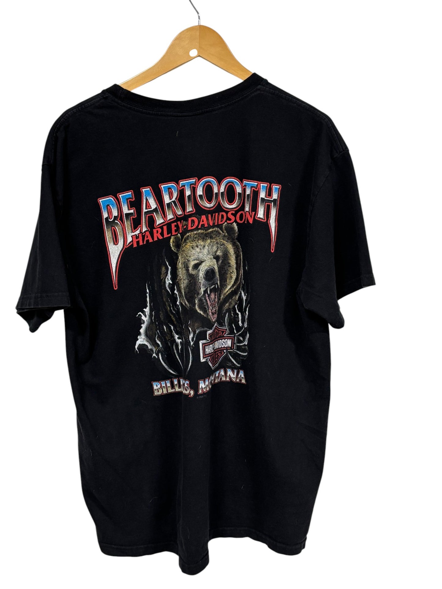 Harley Davidson Beartooth Billings Montana Biker Tee Size XL