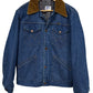 Vintage 70's Wranger No Fault Denim Blanket Lined Trucker Jacket Size Large
