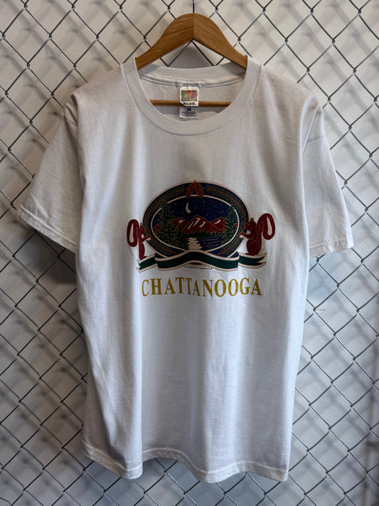 Vintage 90's Chattanooga Tennessee Nature Graphic Tee Size XL