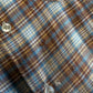 Vintage Big Mac Distressed Plaid Button Up Long Sleeve Shirt Size XL