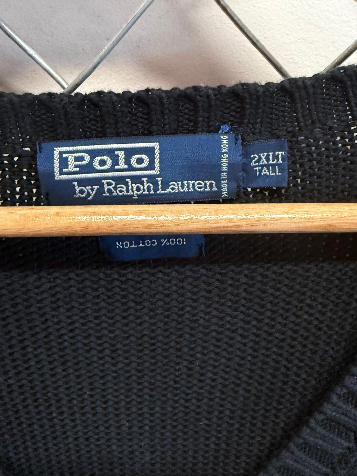 Polo Ralph Lauren Black Sweater Vest Size XXL Tall