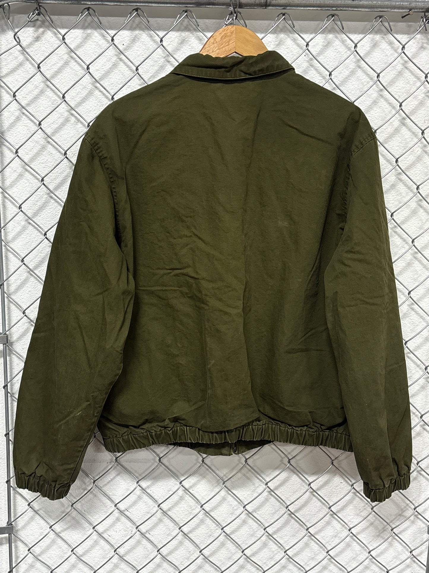 Vintage Polo Ralph Lauren Olive Green Harrington Jacket Size Large
