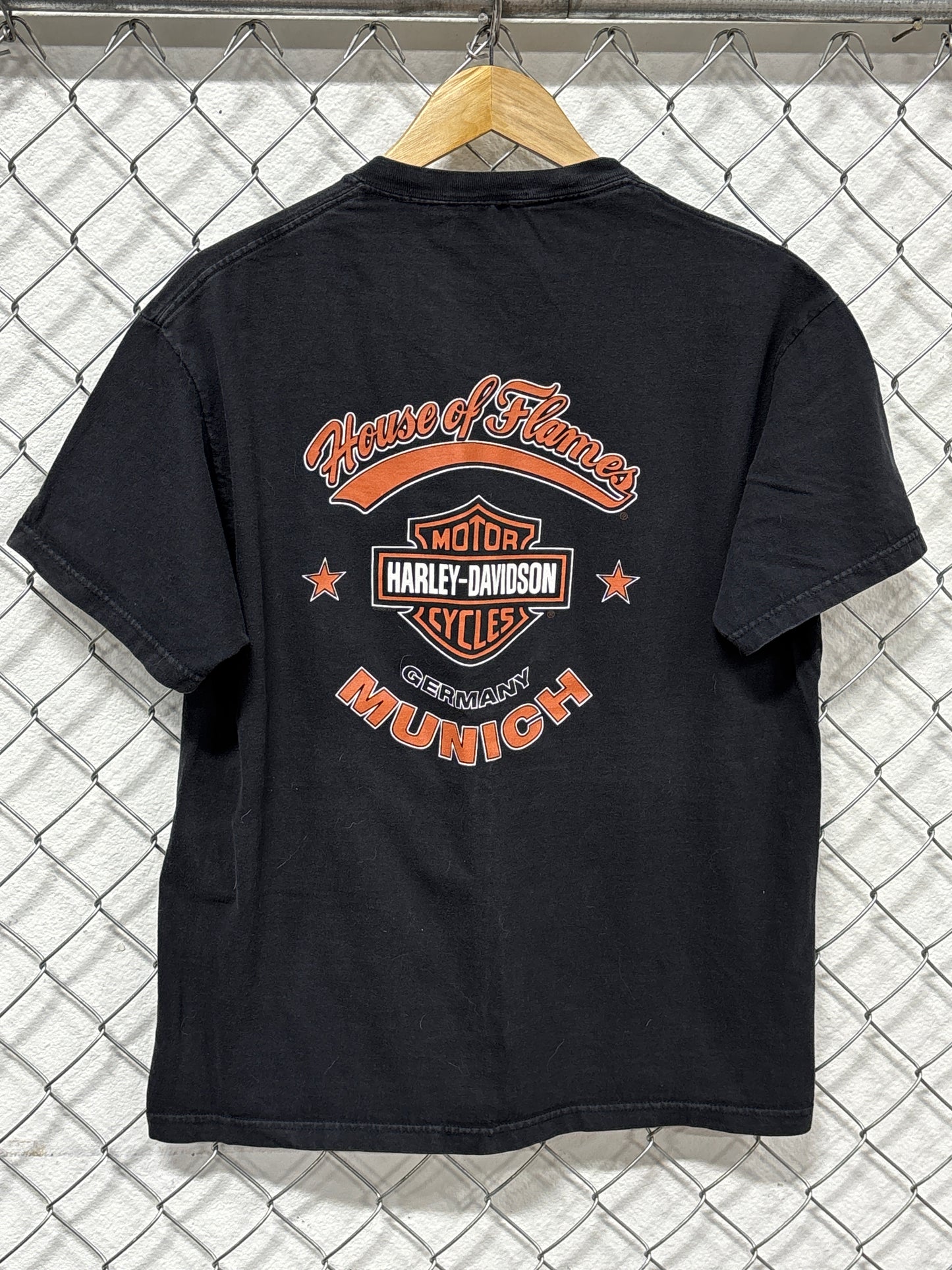 Harley Davidson Forged in Iron Biker Graphic Tee Size Large