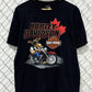 Harley Davidson Moose on the Loose Canada Biker Graphic Tee Size Large