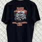 Harley Davidson Moose on the Loose Canada Biker Graphic Tee Size Large