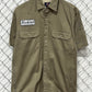 Dickies Mechanic Style Biker Short Sleeve Button Up Shirt Size Medium