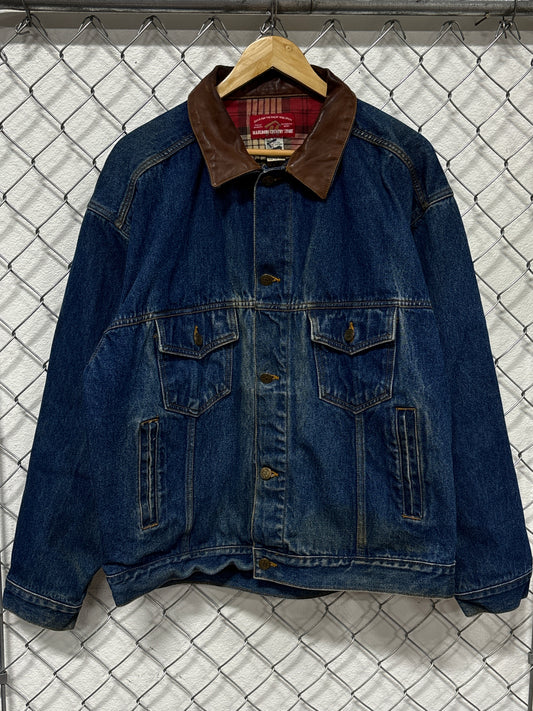 Vintage Marlboro Country Store Denim Trucker Jacket Size XL