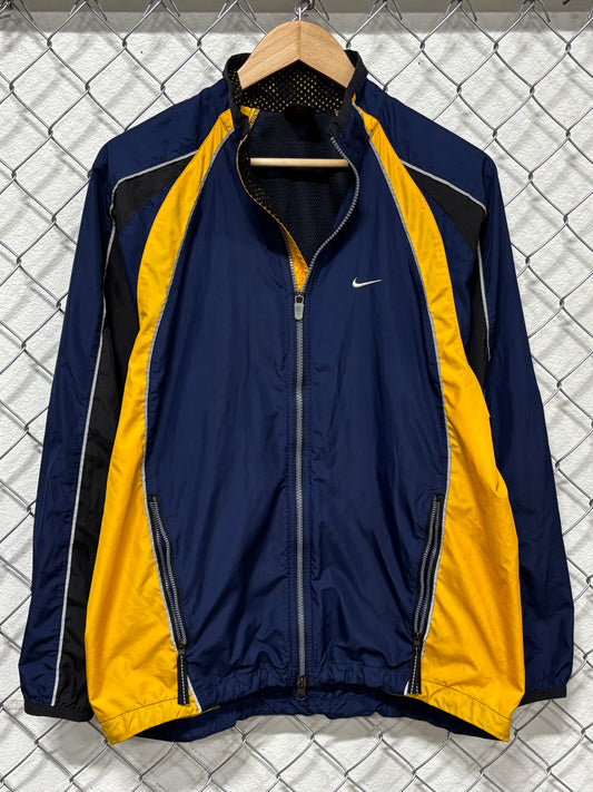 Vintage 90's Nike Michigan Wolverines Color Windbreaker Jacket Size Small