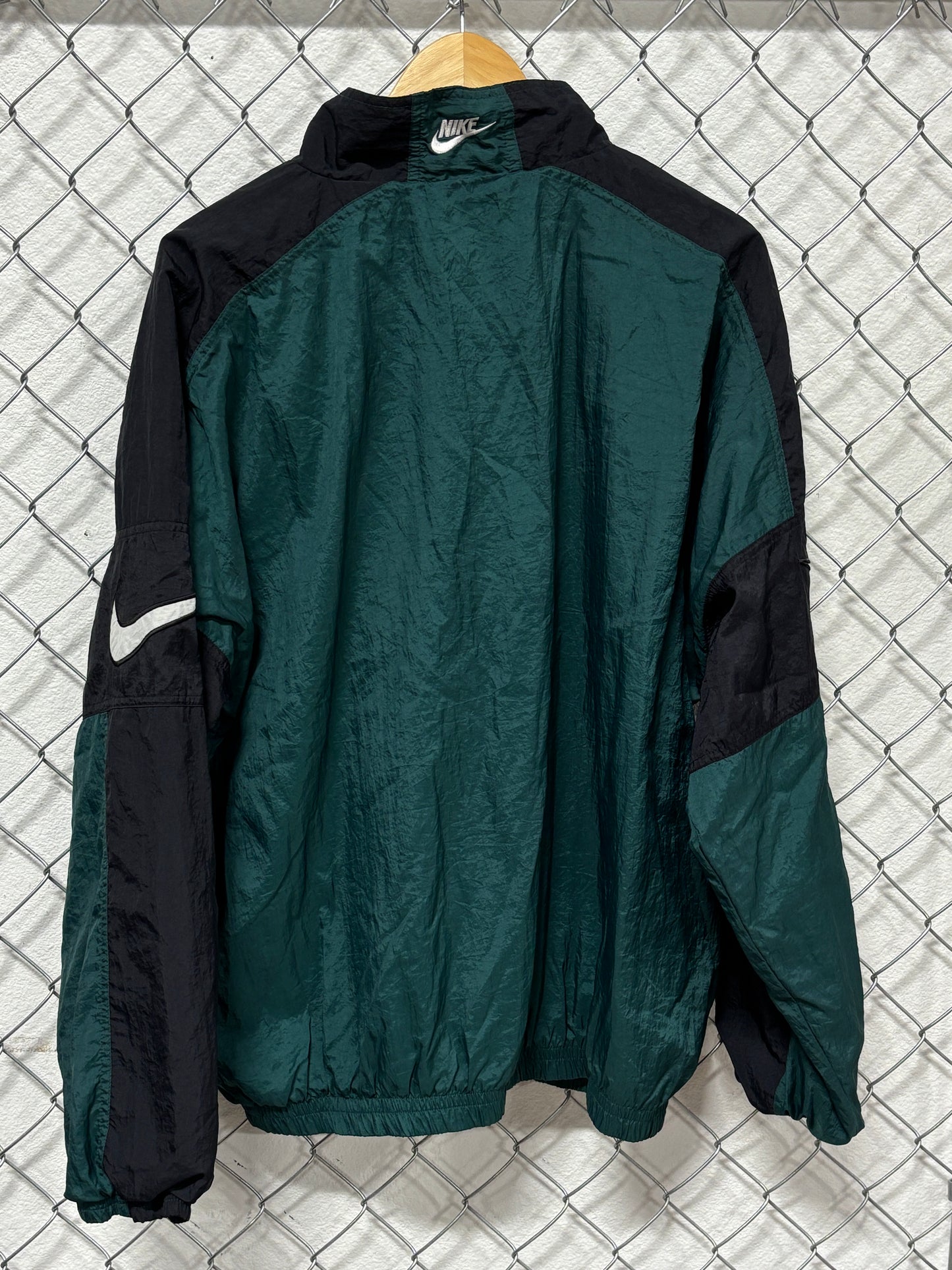 Vintage 90's Nike Air Green Windbreaker Jacket Size Large