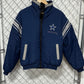 Vintage 90's Pro Player Dallas Cowboys Reversible Puffer Jacket Size Youth XL