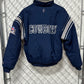 Vintage 90's Pro Player Dallas Cowboys Reversible Puffer Jacket Size Youth XL