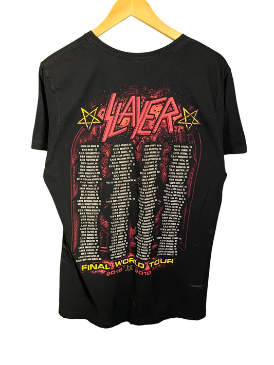 Slayer 2018 Final World Tour Band Tee Size Medium
