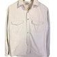 Vintage Five Brother Made in USA White Long Sleeve Button Up Size Medium