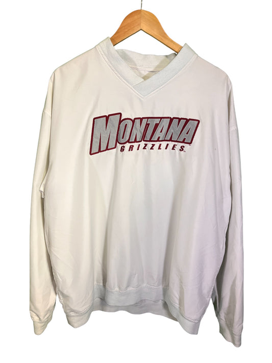 Vintage 90's University of Montana Grizzlies Pullover Wind Breaker Size XL