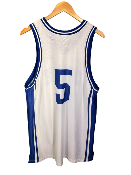 Vintage Nike Duke University #5 College Basketball Jersey Size Large