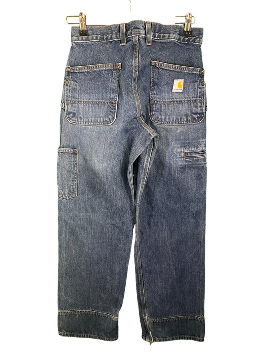 Carhartt Denim Double Knee Carpenter Dungaree Jeans Size 28x31