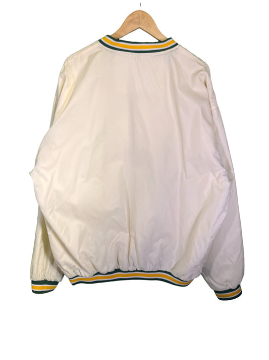 Vintage 90's Reebok Packers Windbreaker Quarterzip Jacket Size XL