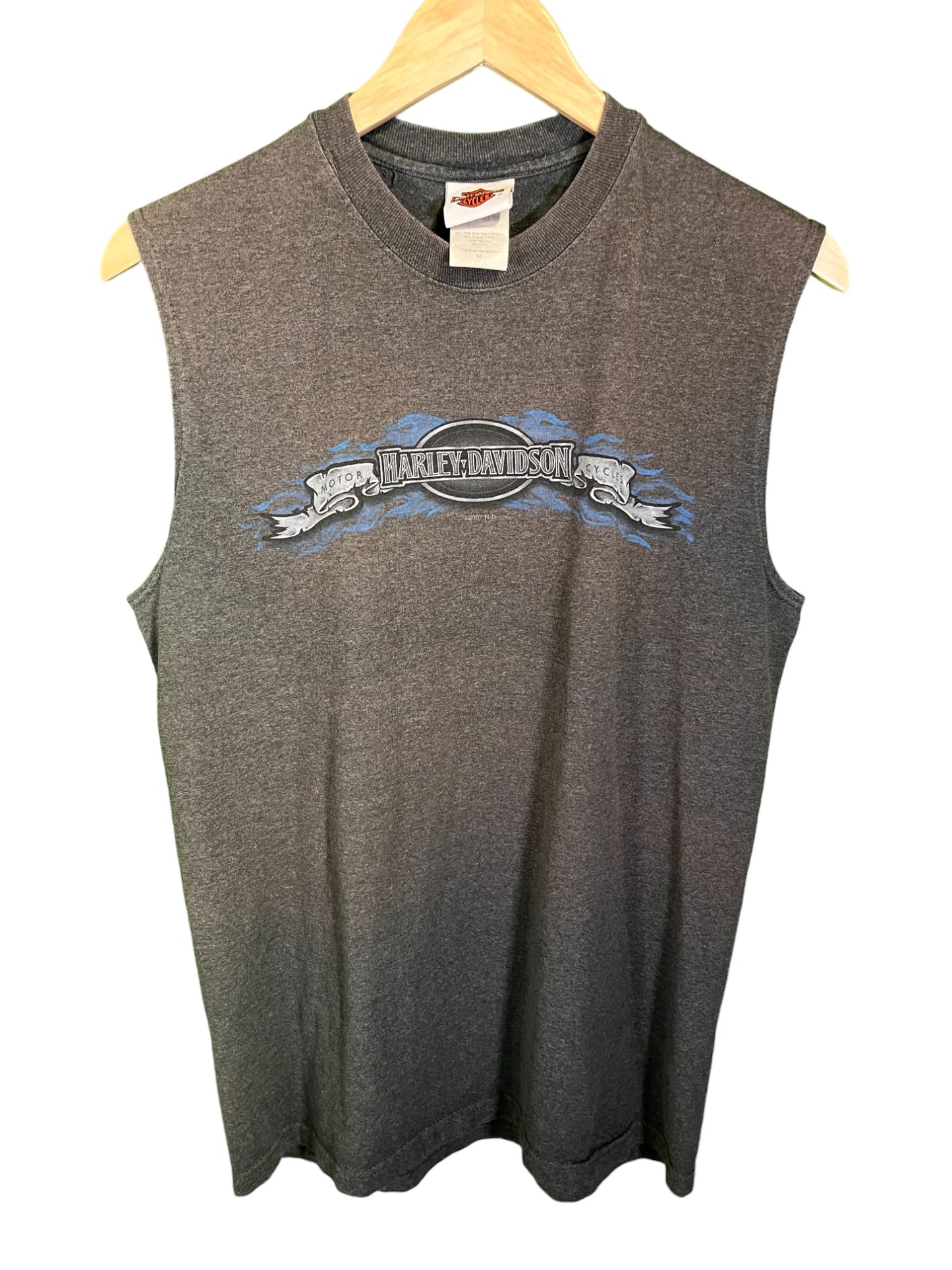 Vintage 00's Harley Davidson Beartooth Billings MT Biker Cutoff Size Medium