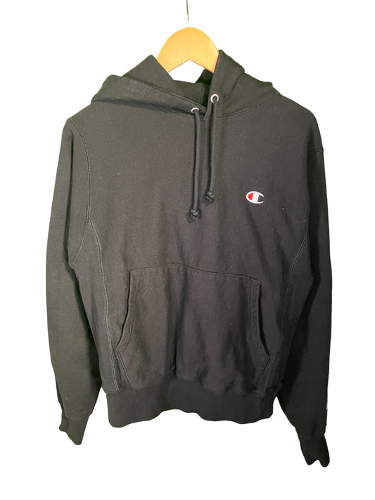 Vintage 00's Champion Reverse Weave Black Hoodie Size Small