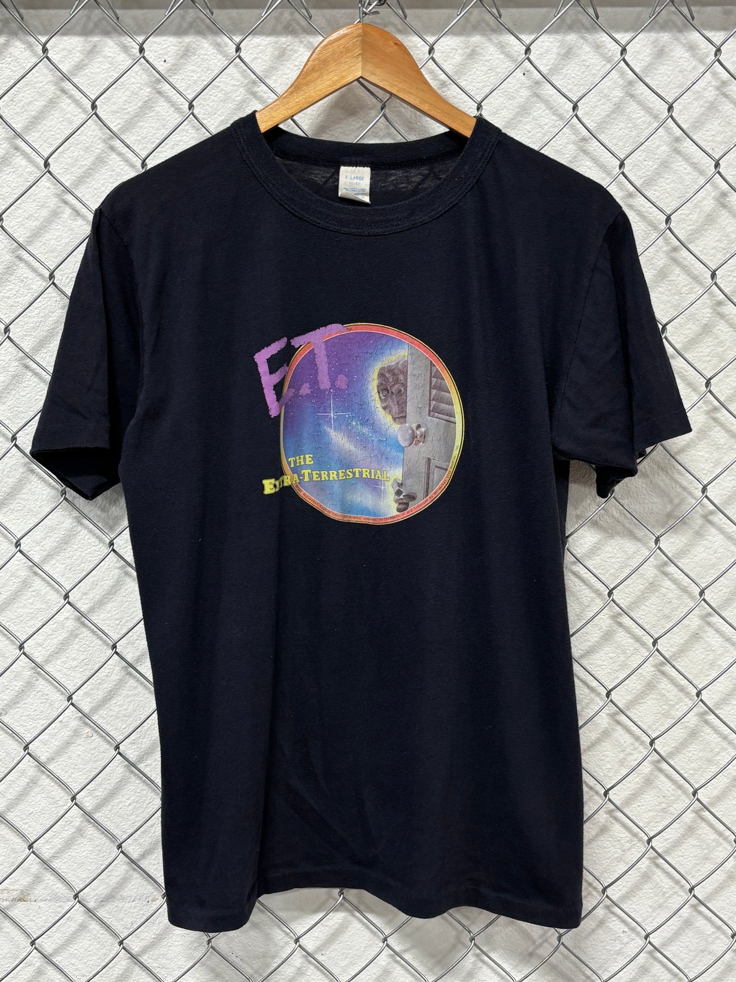 Vintage 80's E.T Extraterrestrial Alien Movie Promo Graphic Tee Size Medium