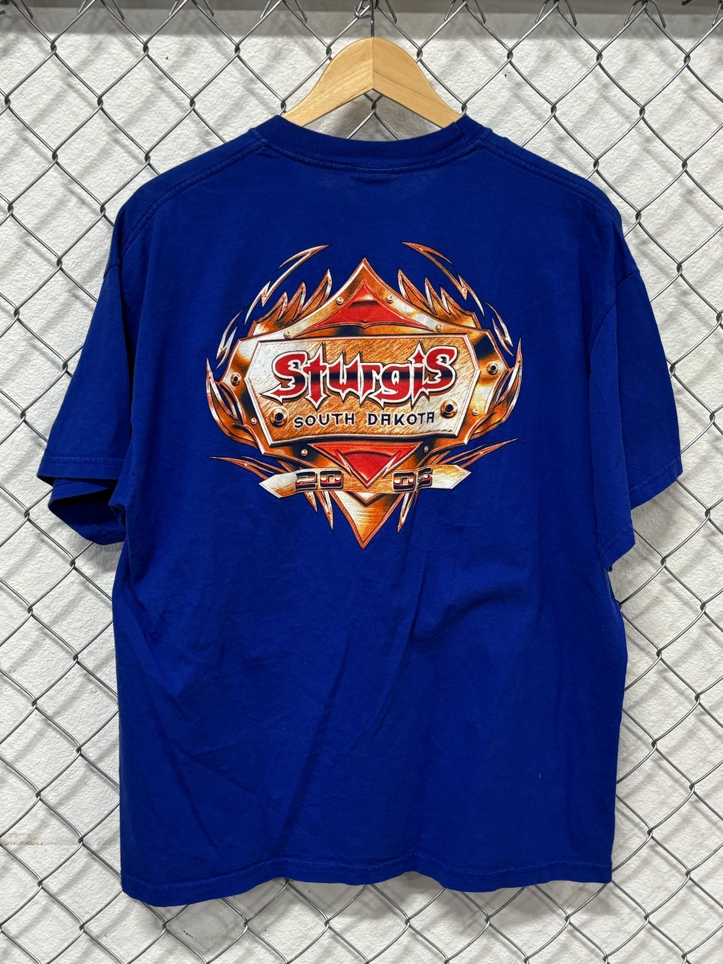 Vintage Y2K Who Let the Hogs Out Harley Sturgis Tee Size XL