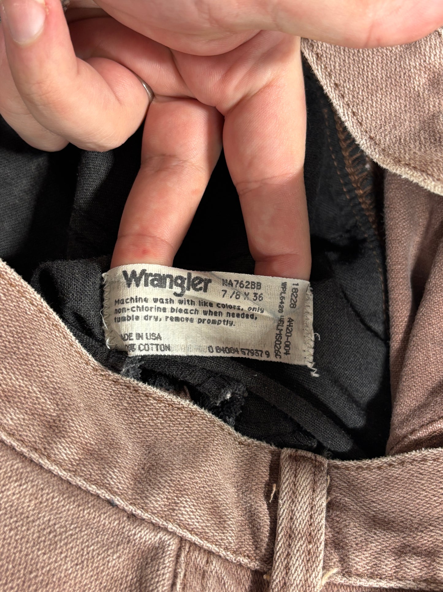 Vintage Wrangler Silverlake Women's Western Brown Denim Jeans Size 24x35