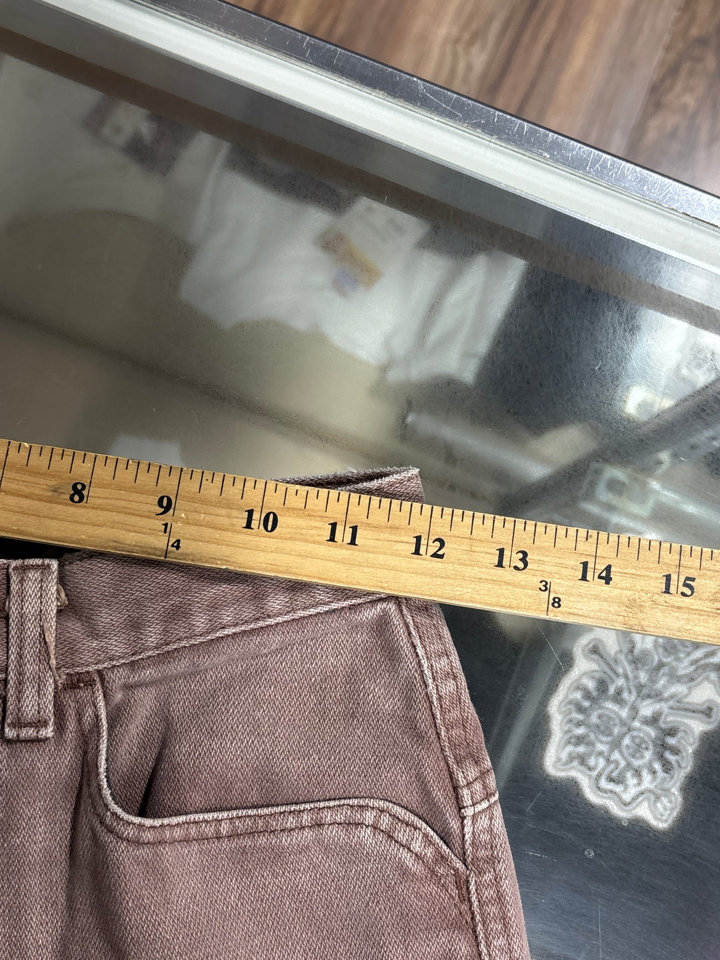 Vintage Wrangler Silverlake Women's Western Brown Denim Jeans Size 24x35