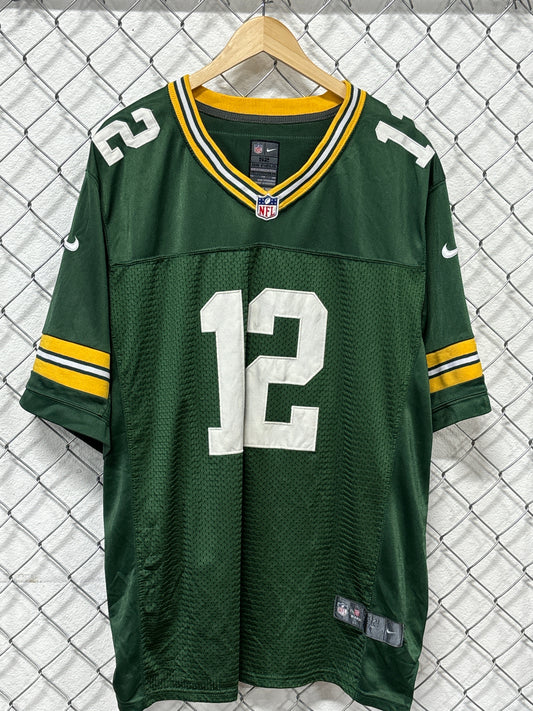 Nike Green Bay Packers On Field Aaron Rodgers Jersey Size 52 XL