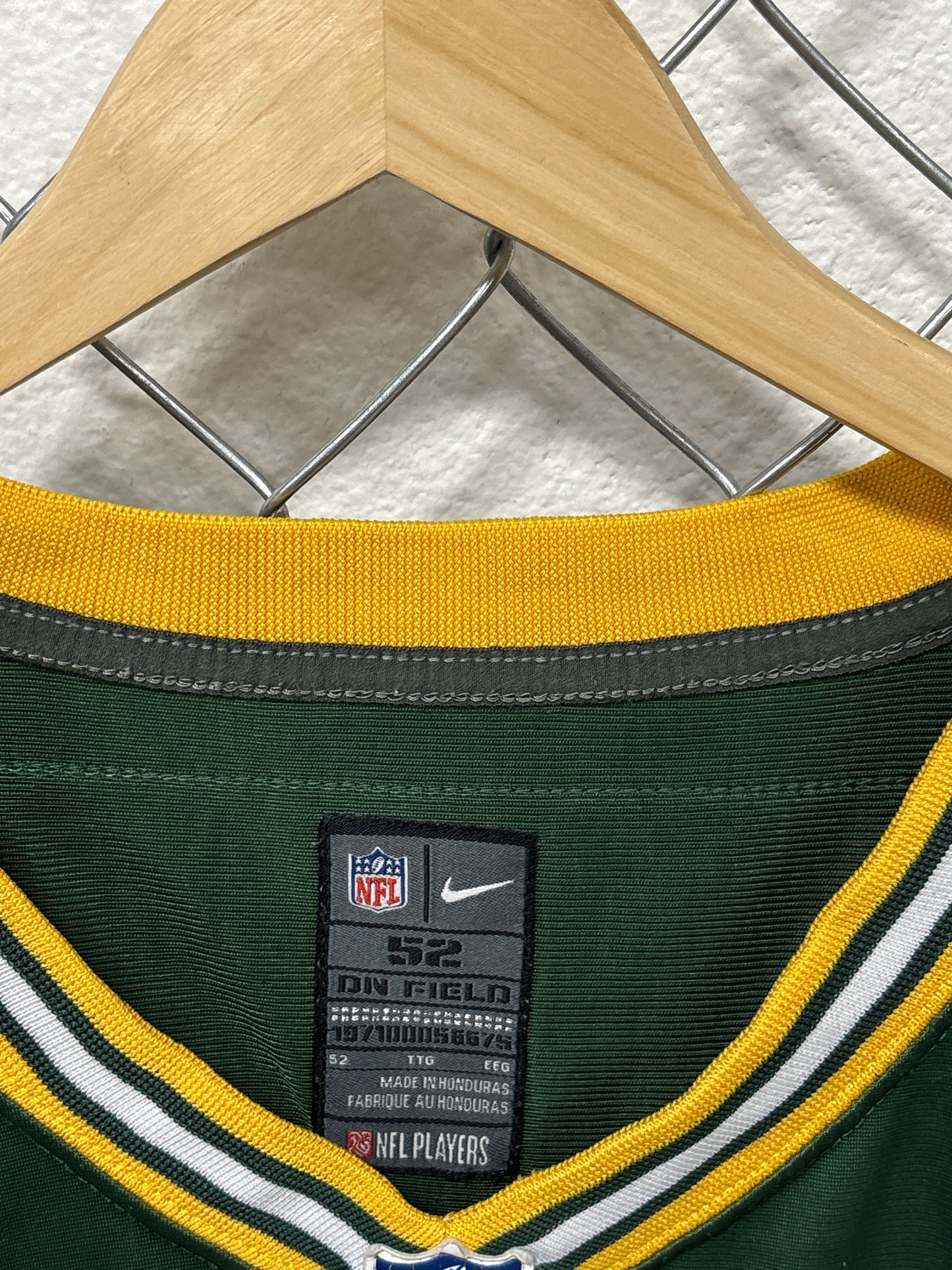 Nike Green Bay Packers On Field Aaron Rodgers Jersey Size 52 XL