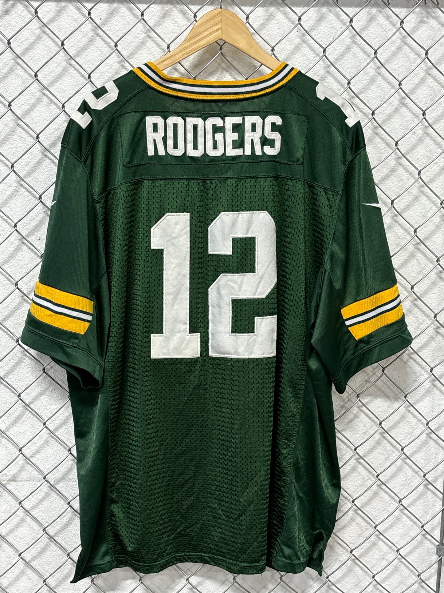 Nike Green Bay Packers On Field Aaron Rodgers Jersey Size 52 XL