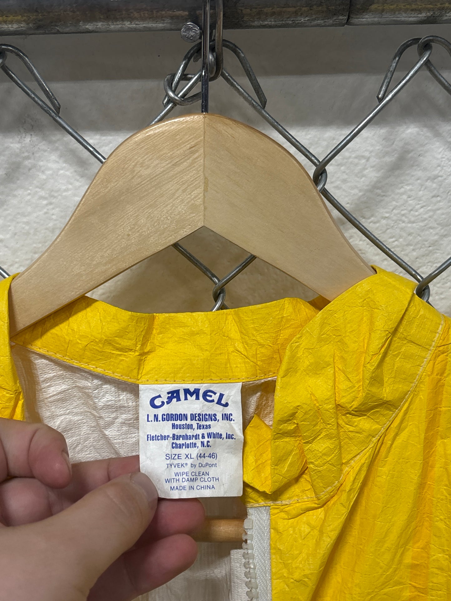 Vintage 90's Camel Tyvek Cigarette Promo Jacket Size XL