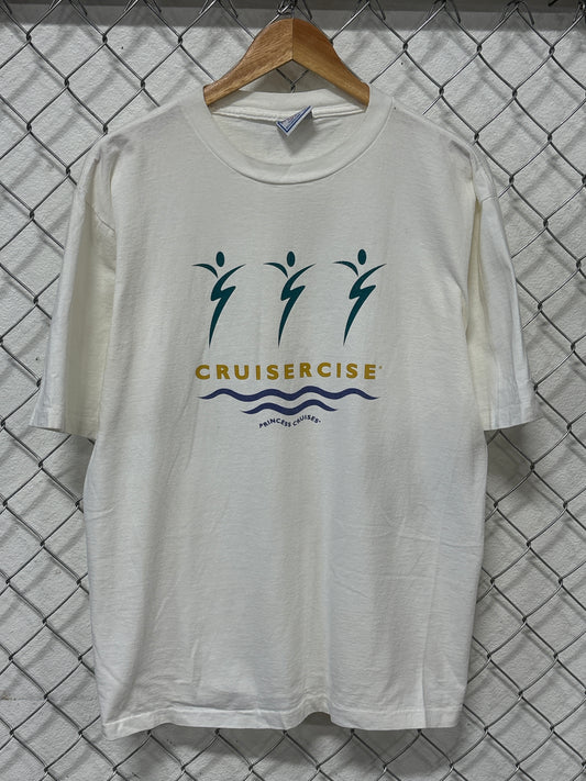 Vintage 90's Princess Cruises Cruisercise Graphic Tee Size Large