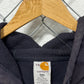 Carhartt Navy Blue FR Distressed Faded Hoodie Size XXL