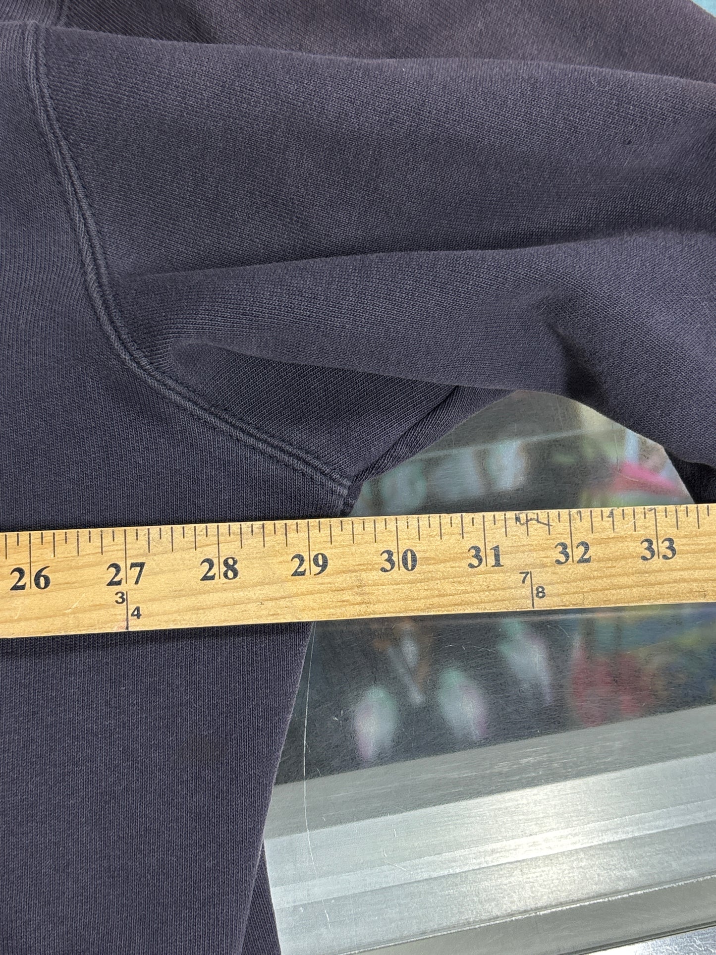Carhartt Navy Blue FR Distressed Faded Hoodie Size XXL