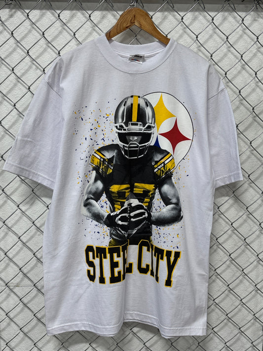 Shaka Wear Pittsburgh Steelers Steel City NFL Tee Size XL
