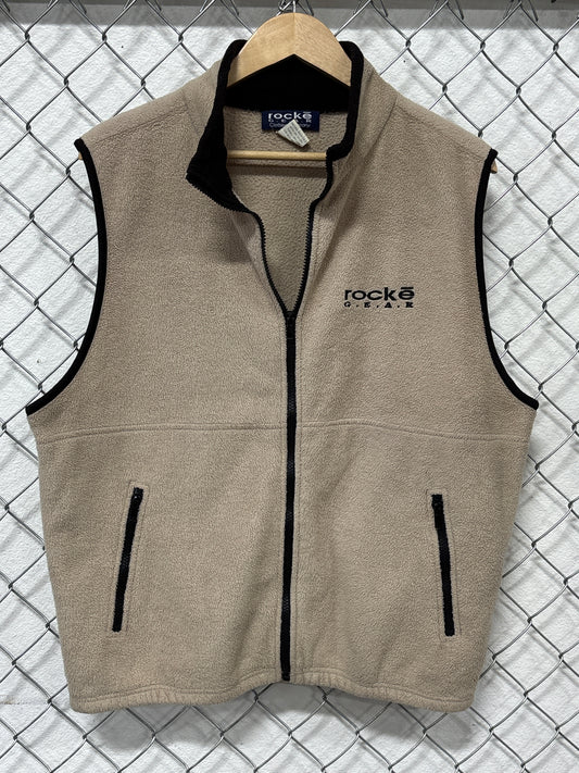 Vintage 90's Rocke Gear Fleece Vest Size Medium