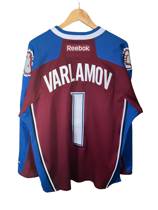 Reebok Colorado Avalanche Varlamov Hockey Jersey Size Large