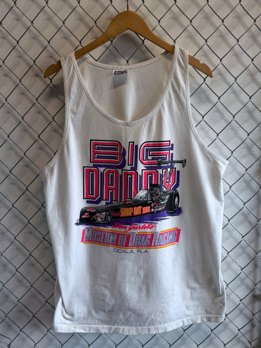 Vintage 90's Big Daddy Funny Car Drag Racing Tank Top Size XL