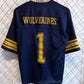 Vintage 90's Michigan Wolverines Football Jersey Size Medium