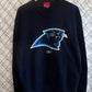 Reebok Carolina Panthers NFL Logo Black Sweater Size Medium