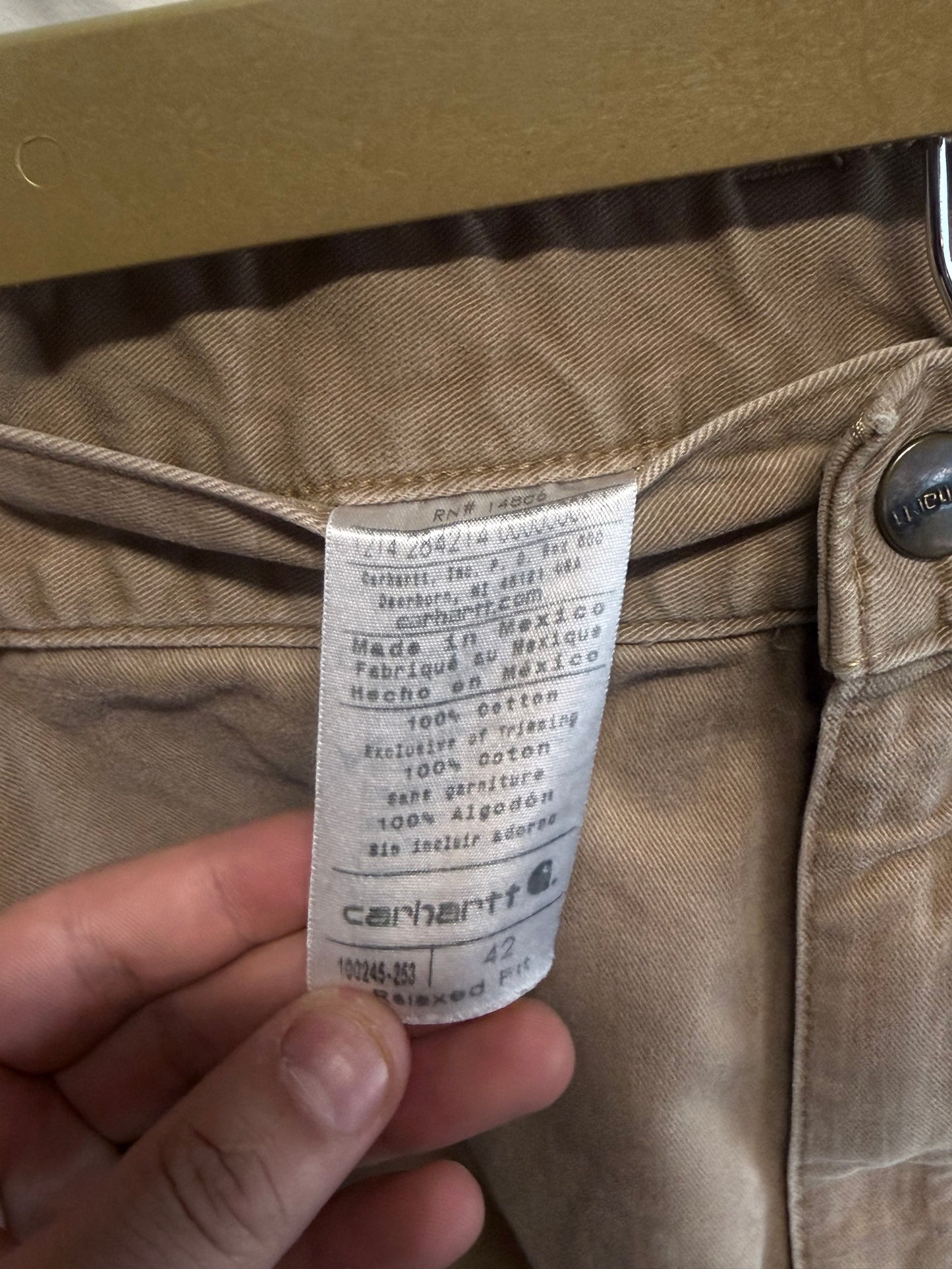 Carhartt Brown Carpenter Shorts Size 38