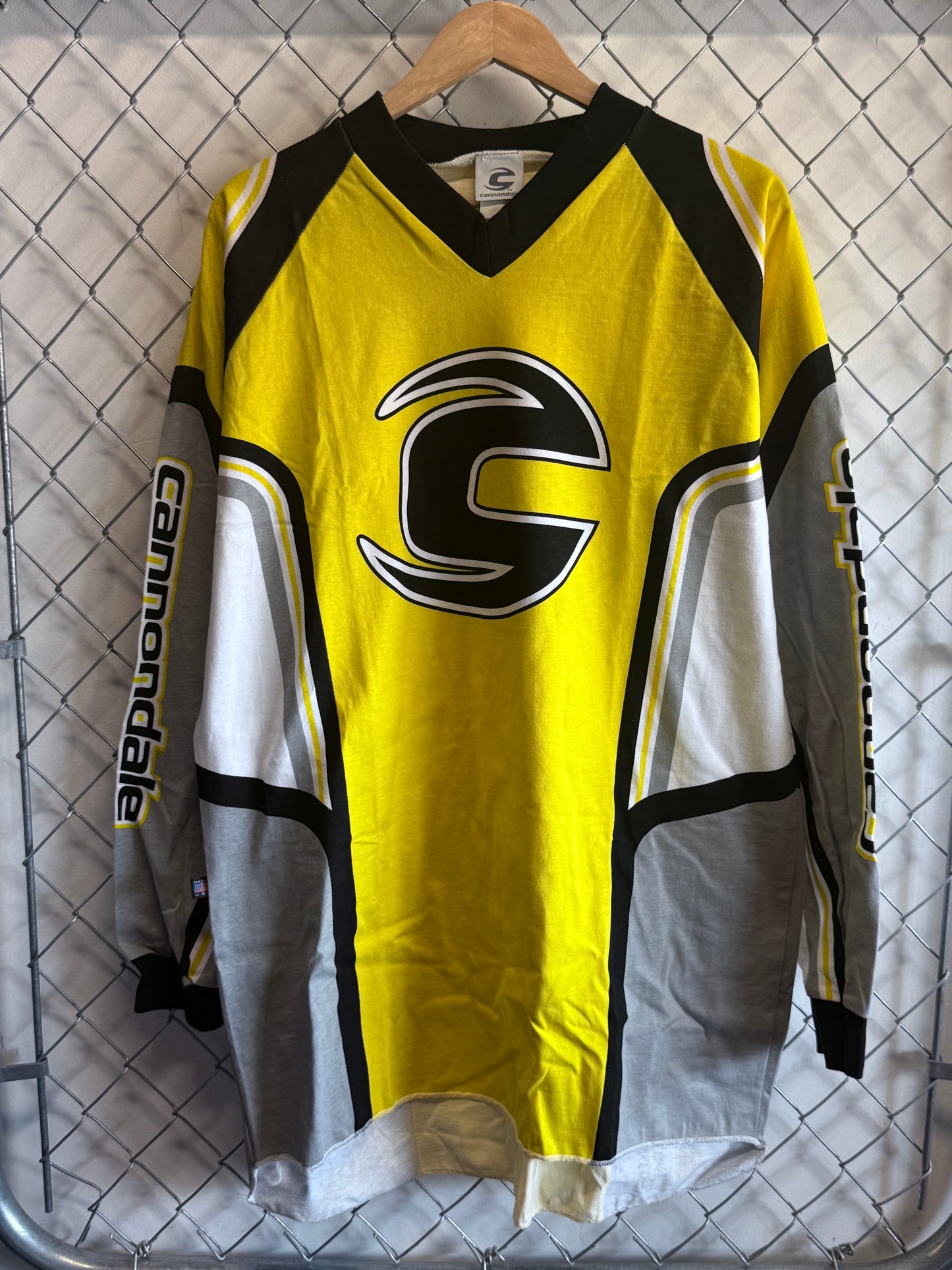 Vintage 90's Cannondale Cycling Long Sleeve Shirt Size Large