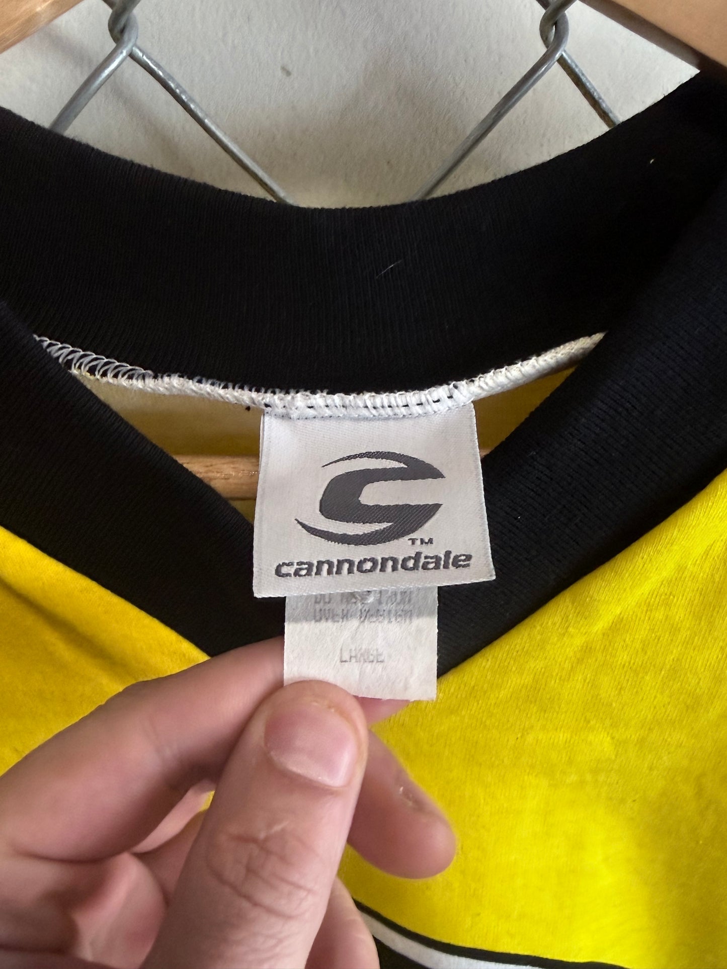 Vintage 90's Cannondale Cycling Long Sleeve Shirt Size Large